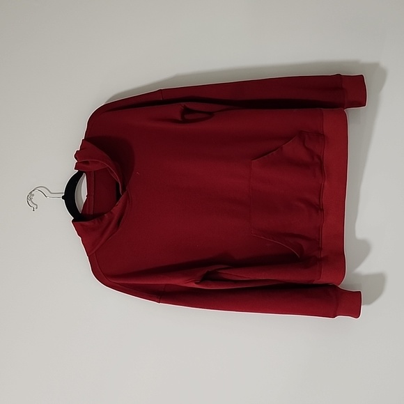 Burgundy Soft Loose Hoodie / Shirt - Picture 1 of 3